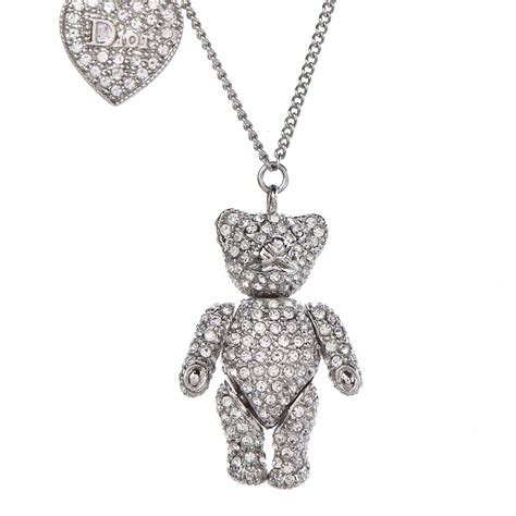 dior teddy bear necklace|Teddy.